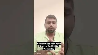 VMWARE next Batch Start on Wednesday 04.09.2024 | Contact 9841591016