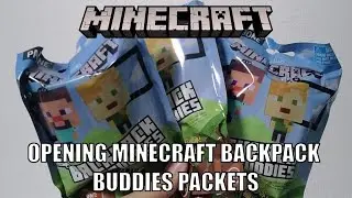 Opening 3 Packet of Minecraft Backpack Buddies! | King G Boy | Unboxing