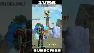 1vs5 🔥🤯 Just Scar + Bizon Show !! Sending Enemies Back To Lobby !! 🔥😱