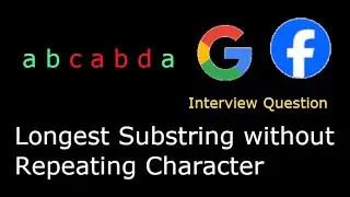 Leetcode 3. Longest Substring Without Repeating Characters - Two Pointer