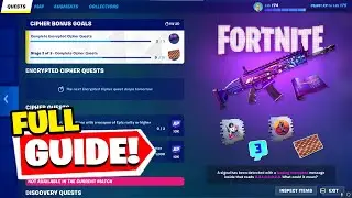 How To Complete Cipher Quests - All Encrypted Cipher Quest Guide in Fortnite chapter 4