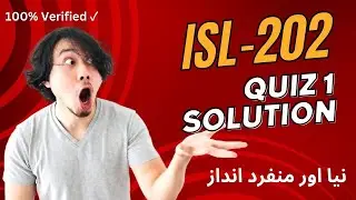 ISL202 QUIZ 1 SOLUTION 2023