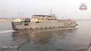 Bangladesh Army LCT Shakti Sanchar overtakes another LCT