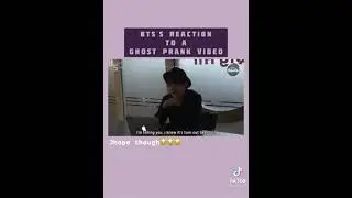 BTS reaction to a ghost prank video