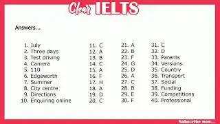 Clear IELTS Listening Live Stream