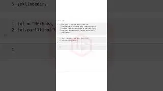 Python String Metotları partition - Python String Methods 
