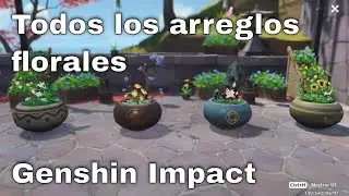 Todos los arreglos florales Genshin Impact