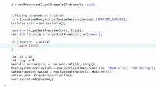 Android Application Development   143   Criteria and getting Location