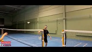 Badminton Practice at the Net 🌪️✅