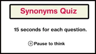 Synonyms Quiz | 🧠 CAN YOU SCORE 30/30 ON THIS QUIZ？