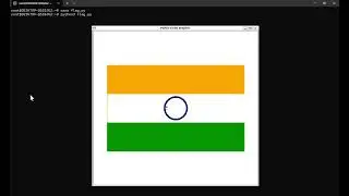 Indian flag using python code