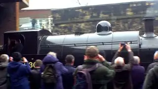 LMS 2F Class 0-6-0ST no.11305 arriving at Bury in March 2024 on the East Lancashire  Railway