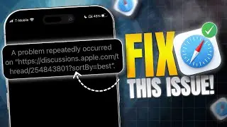 How to Fix a Problem Repeatedly Occurred on Safari From iPhone | Safari Cannot Open Sites