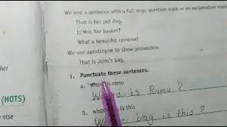 English Grammar Std 4 Puntuation