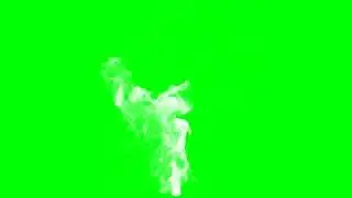 Green screen smoke cigarette