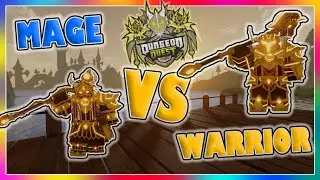 Mage VS Warrior! WHICH is The BEST? - Gilded Skies! Dungeon Quest | ROBLOX