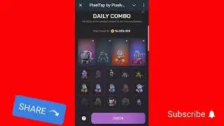 PixelTap by Pixelverse Daily Combo Cards 12th September, 2024 