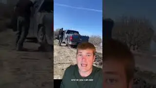He totaled his truck to save his field😳 #shorts