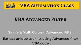 VBA Filter | VBA Advanced Filter | Adv. Filter in Excel VBA | 