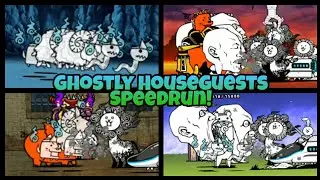 Speedrunning Ghostly HouseGuests! (Battle Cats)