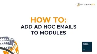 How To: Add Ad Hoc Emails to Modules in ServiceNow