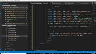 QRCode tutorial   69   integrate paystack button - Laravel 5.6 full project course
