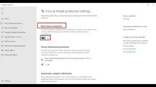 How to Enable or Disable Microsoft Defender Real time Protection in Windows 11