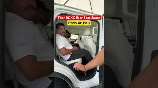 Thar Roxx Rear seat with 3 People
