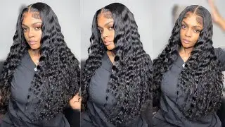DETAILED 5x5 CLOSURE WIG INSTALL! ULTIMATE LACE MELT LOOSE DEEP WAVE WIG FT. WIGGINS HAIR