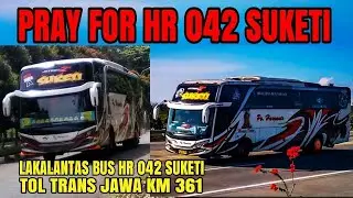 Laka bus HR suketi 042.di toll batang
