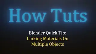 Copy Material to Multiple Objects - Blender Quick Tip