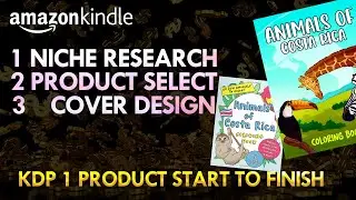 KDP Coloring Book Niche Research Cover Design In Illustrator - Amazon Kindle Free KDP Course 2022