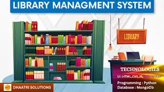 Library Management system   | In English | Python Projects | English 2023 | DHAATRI SOLUTIONS