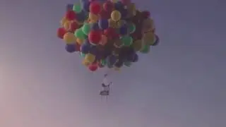 GUYS FLY PLASTIC CHAIR IN SEARCH OF BEST VIEW