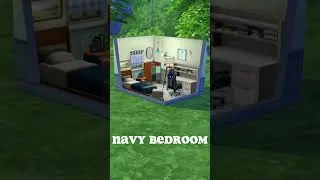NAVY BEDROOM🛏️| The Sims 4 | 