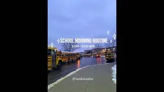 Perfect school morning routine 5:00-7:00am 🎀🩷✨ #aesthetic #schoolmorningroutine #viralshorts