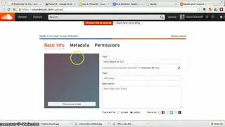 Uploading audio to soundcloud