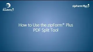 zipForm® Plus PDF Split Functionality