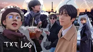 [RUS.SUB] [TXT-LOG] TXT в Париже ✈️ | Модное Шоу 🕺 И Фото с Эйфелевой Башней📸✨