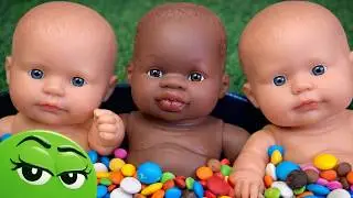 Full of 3 Rainbow Bathtubs Candy with M&M's & Video | ASMR TOYS | 