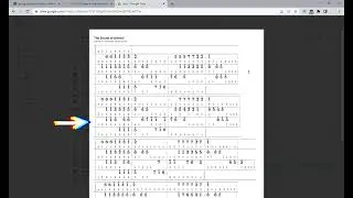 20230705_latex formatted numbered music notations for kalimba, the sound of silence (google colab)