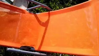 Шезлонг складной CMI, оранжевый