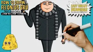 How to Draw FELONIUS GRU 🔫👨🏼‍🦲 (Despicable Me 4) | Easy Step-By-Step Drawing Tutorial