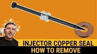 How to remove injector copper seal on any car Extract Stuck Copper Washer Diesel Injector Engine