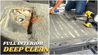 Deep Cleaning A Neglected Interior - Full Interior Car Detailing