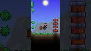 How To Make A Fancy Brick Wall In Terraria! #shorts #terraria #terrariabuild