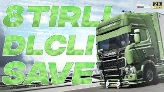 🟢+8 TIRLI FULL KODLU DLC'Lİ SAVE | ŞEKER GİBİ MAKİNELER🔥|⚫Ets2 • 1.49+ Dlc'li Save #20