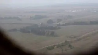 Взлет Ан-24 а/к Ижавиа в аэропорту Ижевска