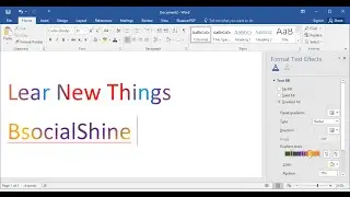 How to Give Gradient, Rainbow & Coloring to Text in MS Word