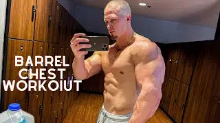 BARREL CHEST WORKOUT // W BRANDON FLIHAN // VOICEOVER // VLOG